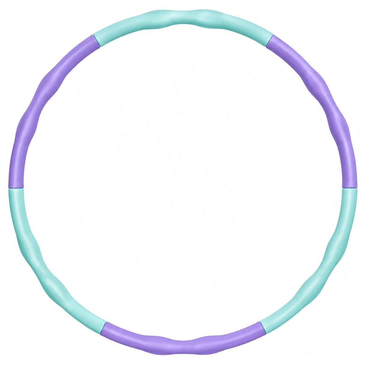 Hoola Hoop Reifen Fitness Wellenform Lila/Türkis