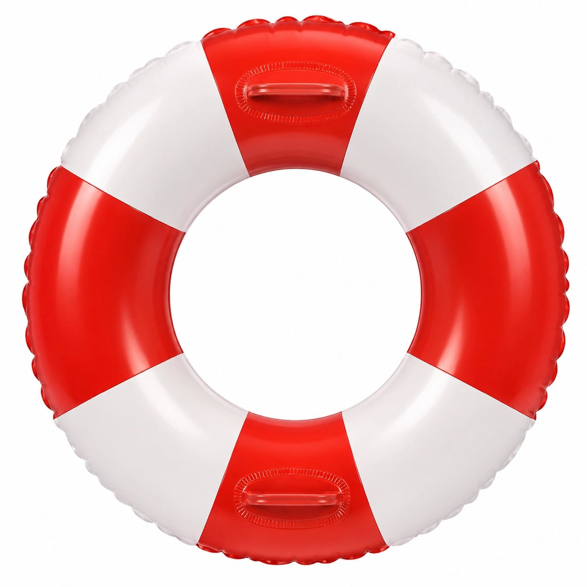Aufblasbarer Schwimmring 92 cm Rot/Weiß für Kinder und Erwachsene
