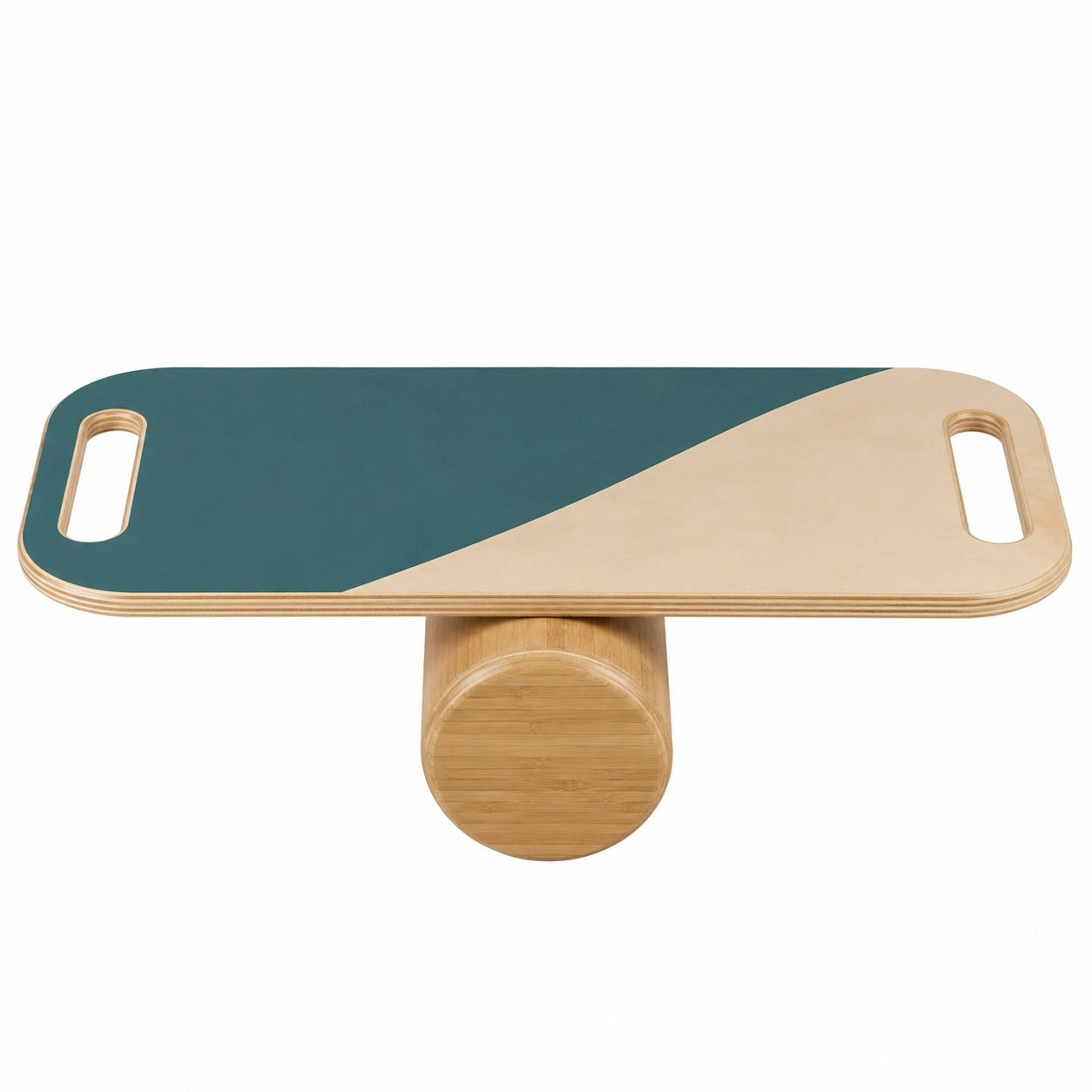 Teal/Natur Balancebrett mit 10 cm Rolle