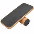 Gleichgewichtstrainer Balance Board mit Anti-Rutsch-Oberfläche, Schwarz 74x30cm