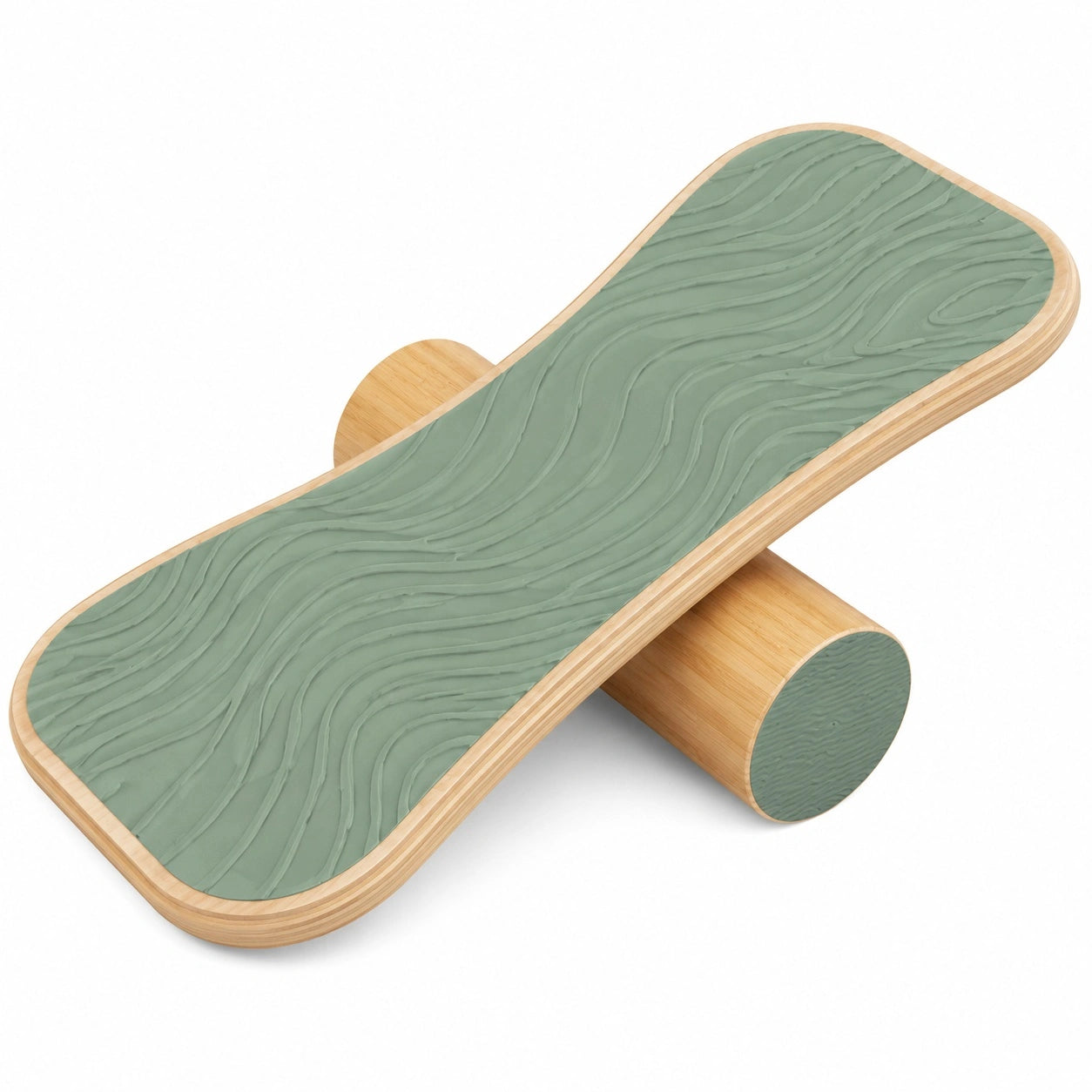 Balance Board Holz Grün rutschfest 70x30 cm