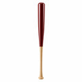 Baseballschläger Holz Dunkelrot