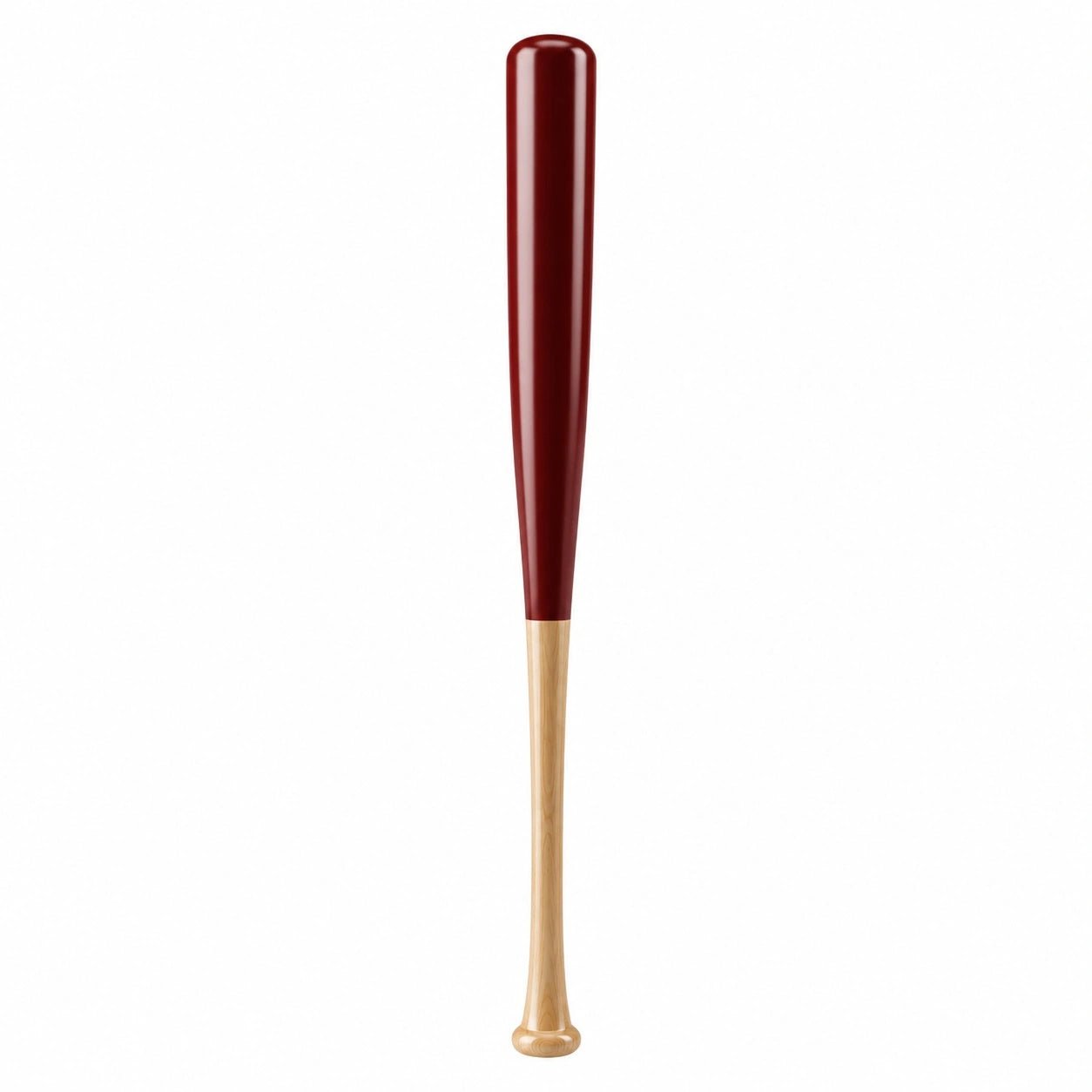Baseballschläger Holz Dunkelrot