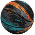 Basketball für Outdoor-Spiele, Schwarz/Orange/Blau