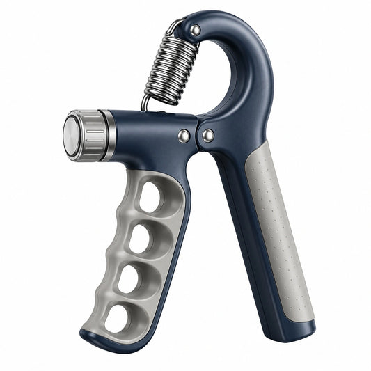 Verstellbarer Handgrifftrainer Blau mit Widerstandsfeder 5-60 kg