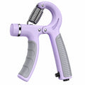 Handtrainer Griffkrafttrainer mit verstellbarem Widerstand Lila/Grau