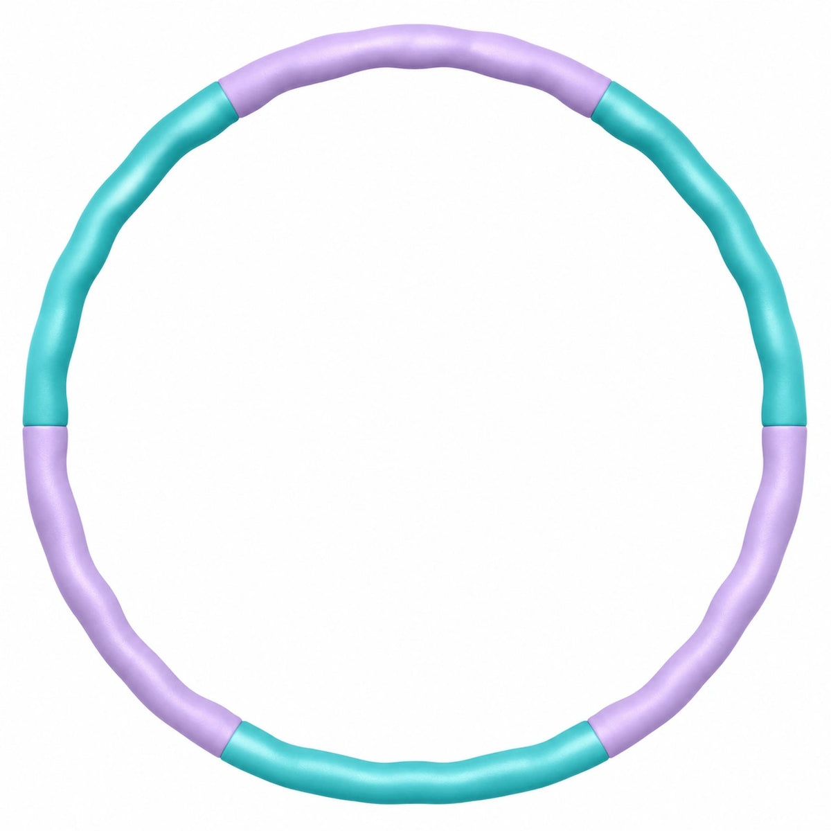 Fitness Hula Hoop mit Wellenstruktur 100 cm Lila/Türkis