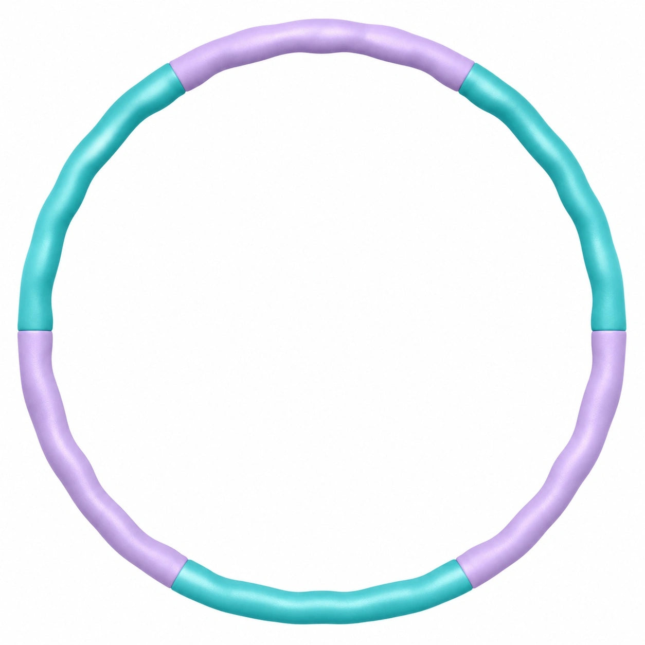 Fitness Hula Hoop mit Wellenstruktur 100 cm Lila/Türkis