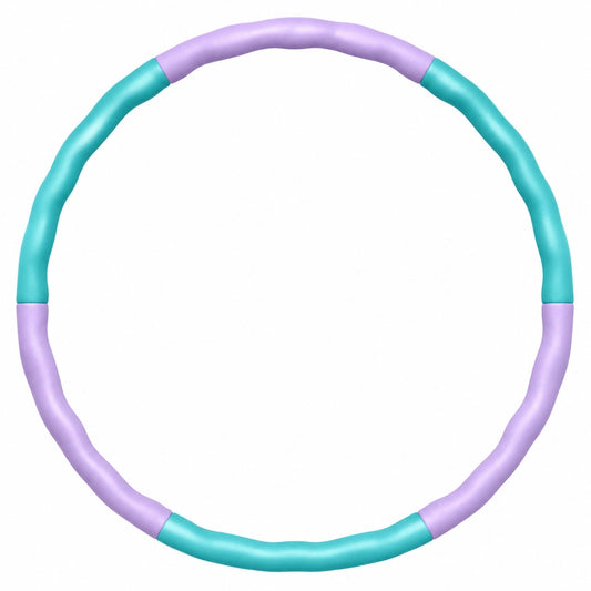 Fitness Hula Hoop mit Wellenstruktur 100 cm Lila/Türkis