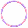 Hula Hoop Fitness Reifen mit Massage, Rosa/Lila, 90cm