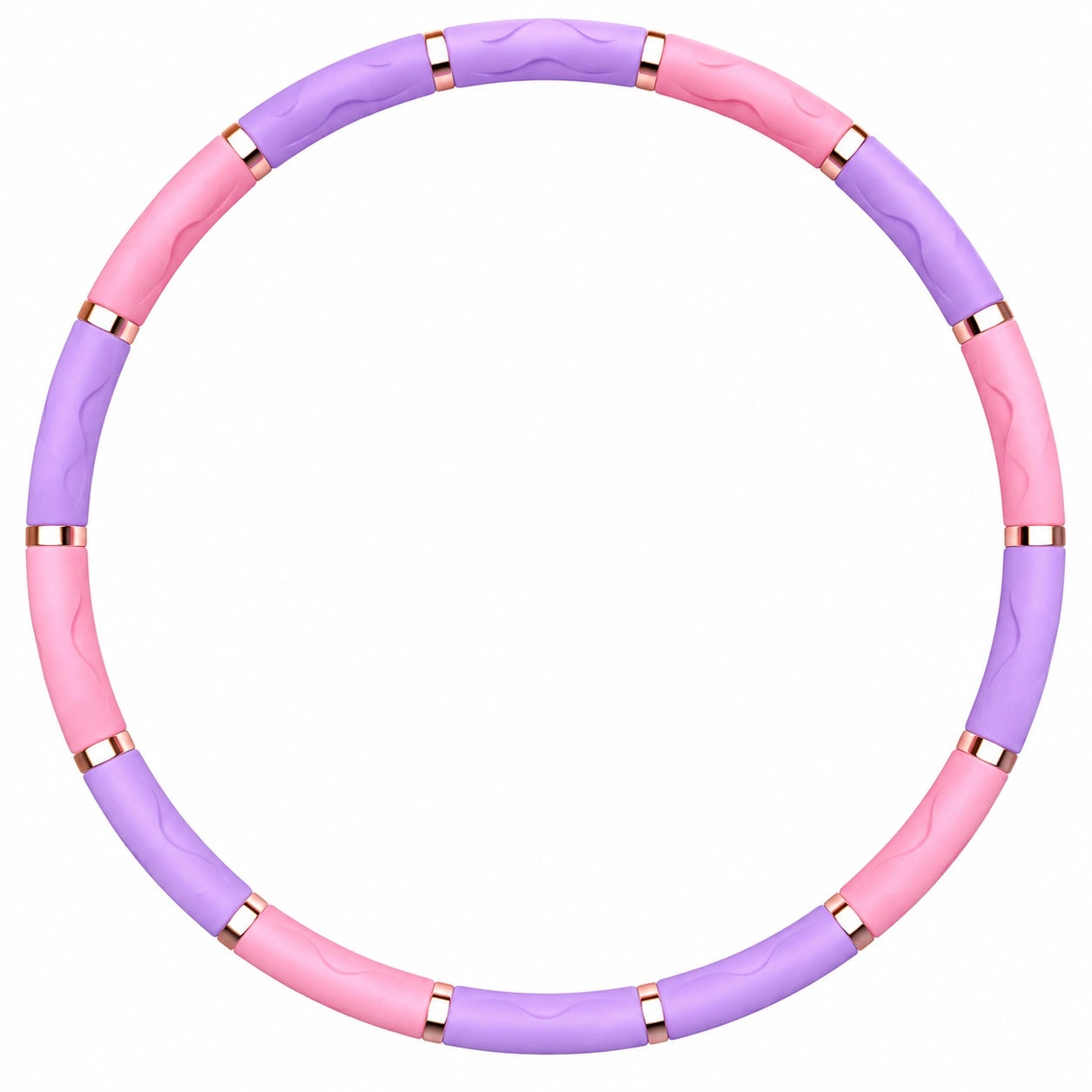 Hula Hoop Fitness Reifen mit Massage, Rosa/Lila, 90cm