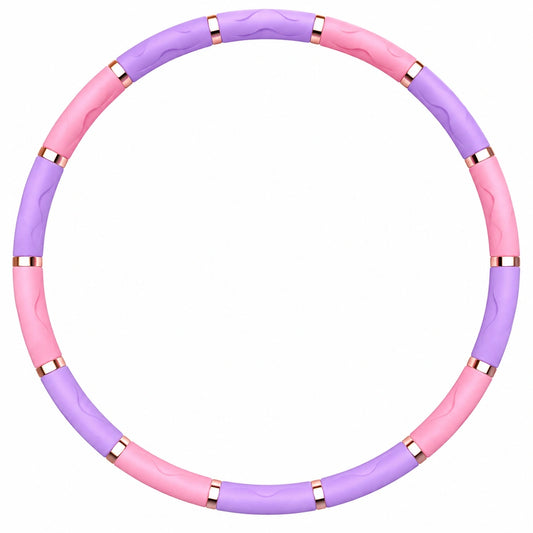 Hula Hoop Fitness Reifen mit Massage, Rosa/Lila, 90cm