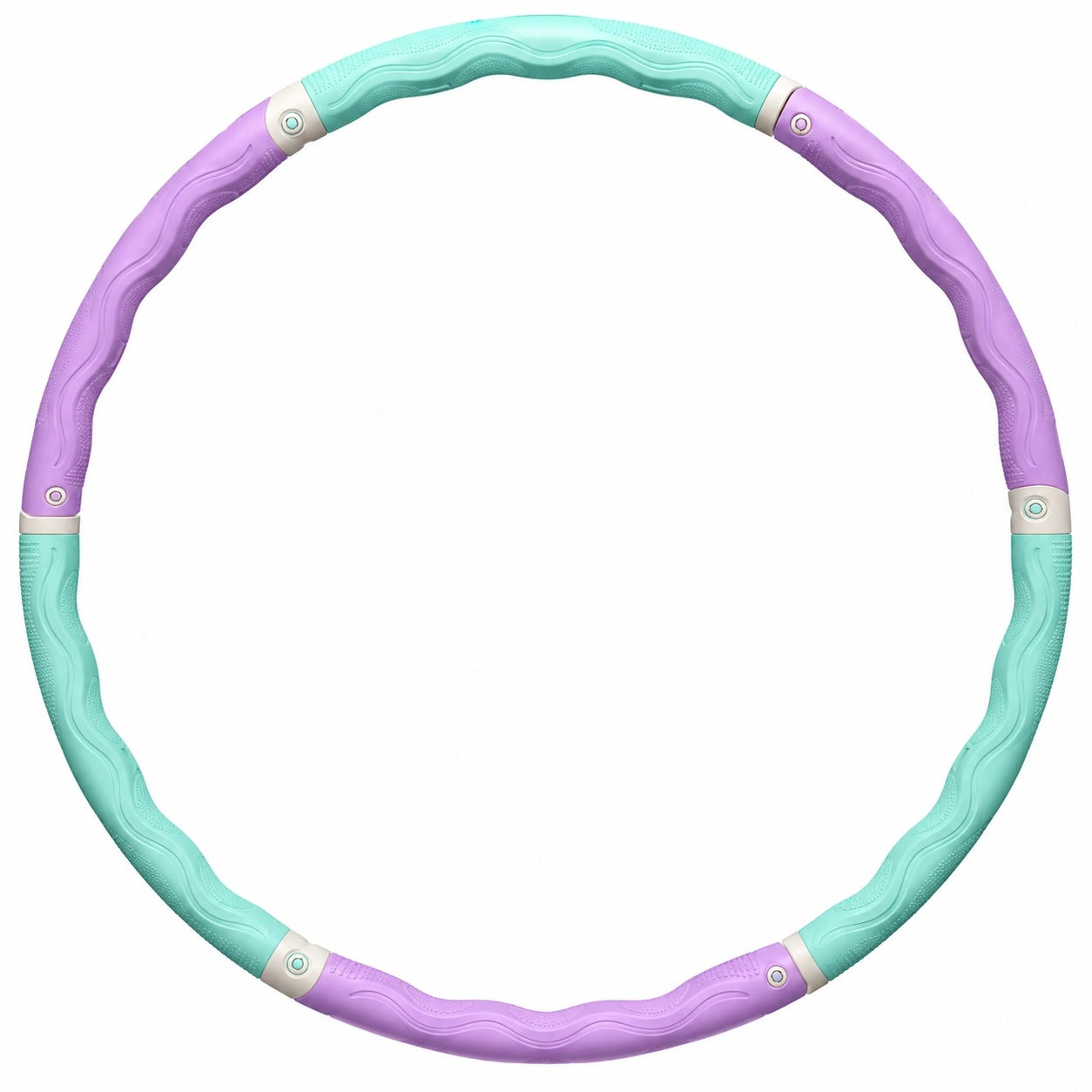 Massage-Hula-Hoop abnehmbar 100 cm Türkis/Lila