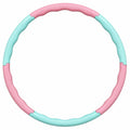 Fitness Hula Hoop abnehmbar Massage Gymnastikreifen Pink/Hellblau