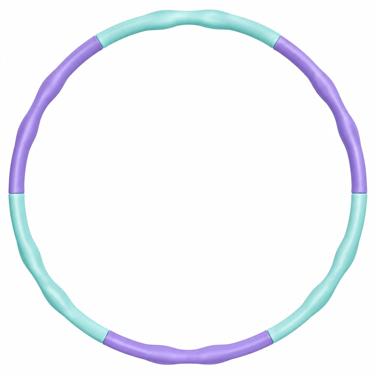 Hoola Hoop Reifen Fitness Wellenform Lila/Türkis