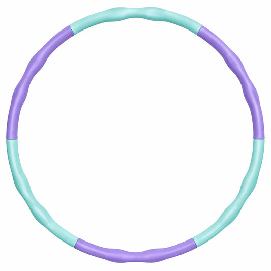 Hoola Hoop Reifen Fitness Wellenform Lila/Türkis