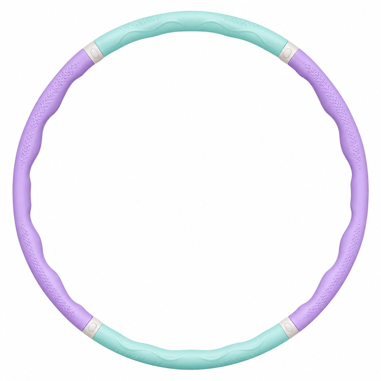 Hula-Hoop-Reifen Fitness Massage Lila/Grün, 100cm