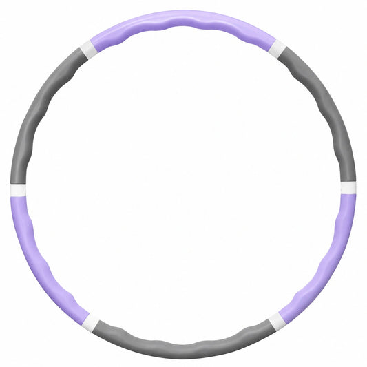Hula-Hoop Reifen mit Massagefunktion, Lila und Grau