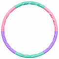Abnehmbarer Hula Hoop Reifen 95 cm in Grün/Rosa/Lila