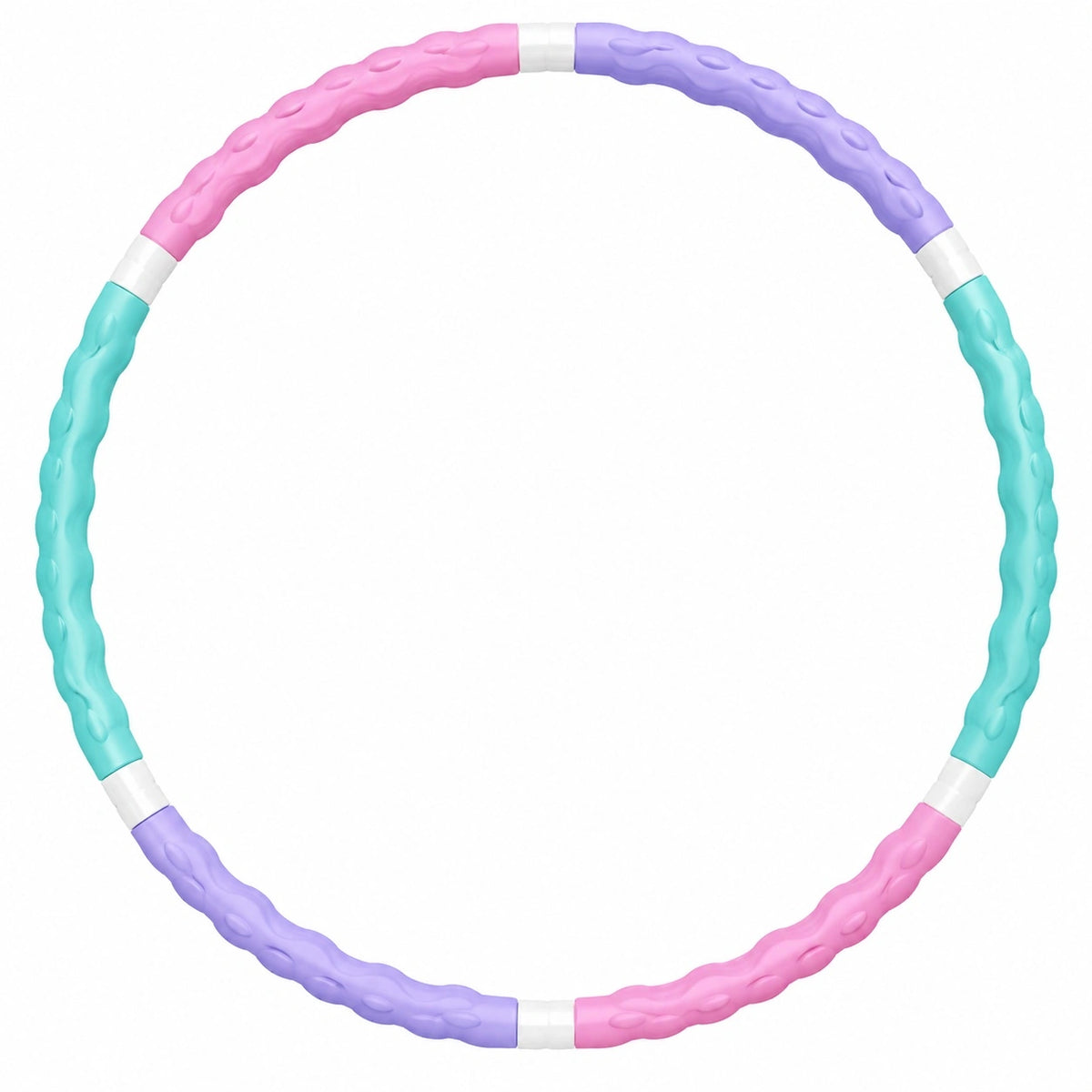 Fitness Hula Hoop Massage, Lila/Pink/Blau, 95 cm