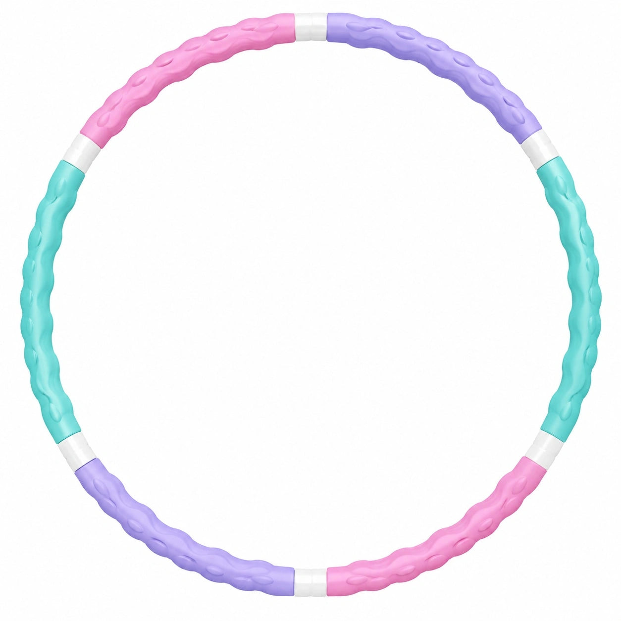 Fitness Hula Hoop Massage, Lila/Pink/Blau, 95 cm