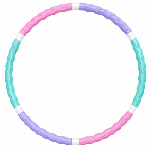 Fitness Hula Hoop Massage, Lila/Pink/Blau, 95 cm