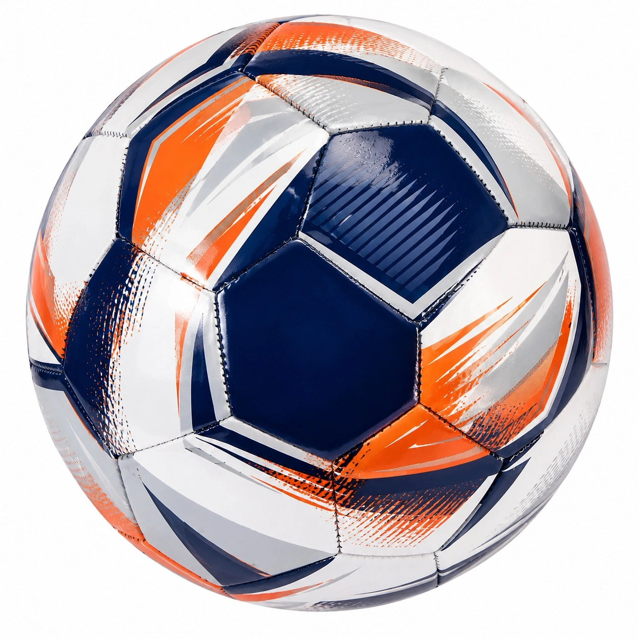 Fußball Größe 5 Blau/Weiß/Orange