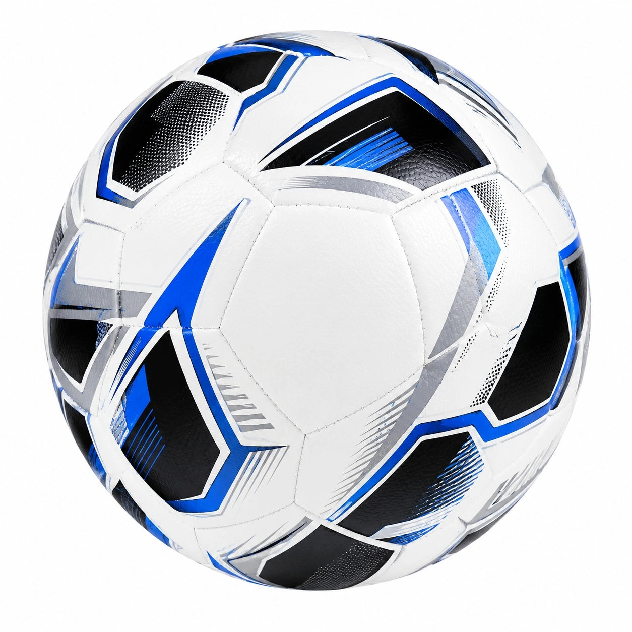 Fußball Größe 5 Weiß/Blau/Schwarz für Training