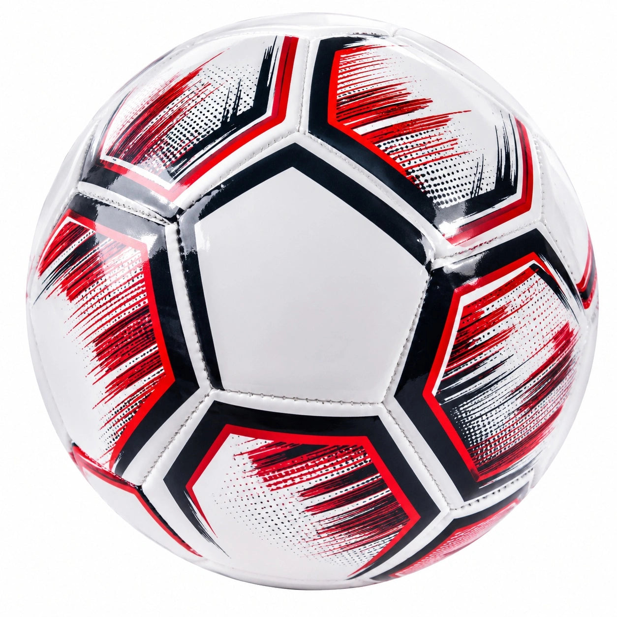 Fußball Grösse 5 Weiß Schwarz Rot