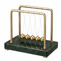 Newton Pendel Kugelspiel Gold Grün Marmor