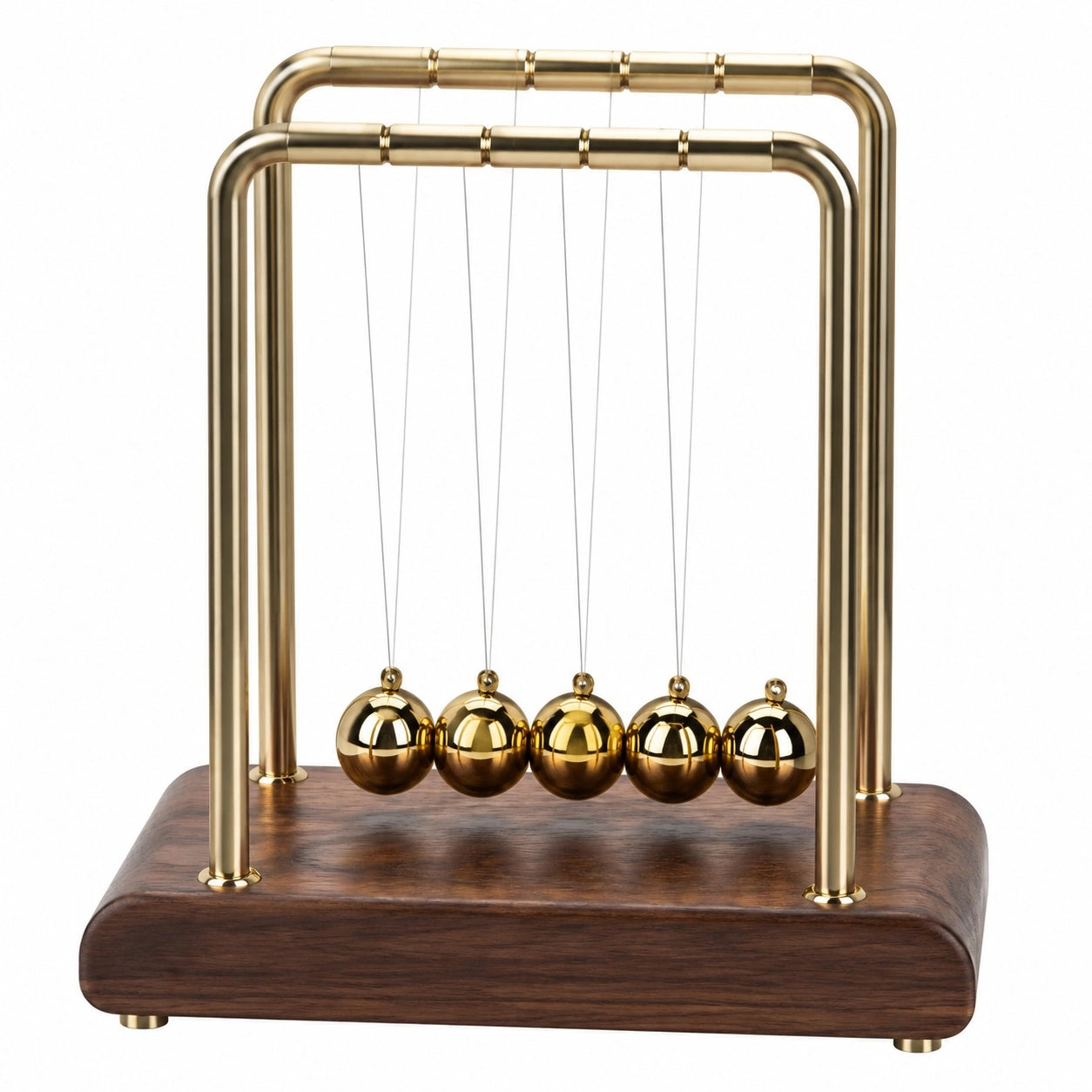 Newton Pendel Kugelspiel Gold Braun