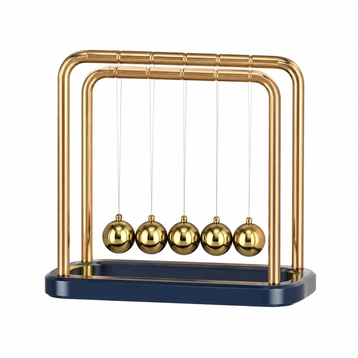 Newtonsches Pendel Bürodekoration Gold Blau