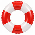 Aufblasbarer Schwimmring 92 cm Rot/Weiß für Kinder und Erwachsene