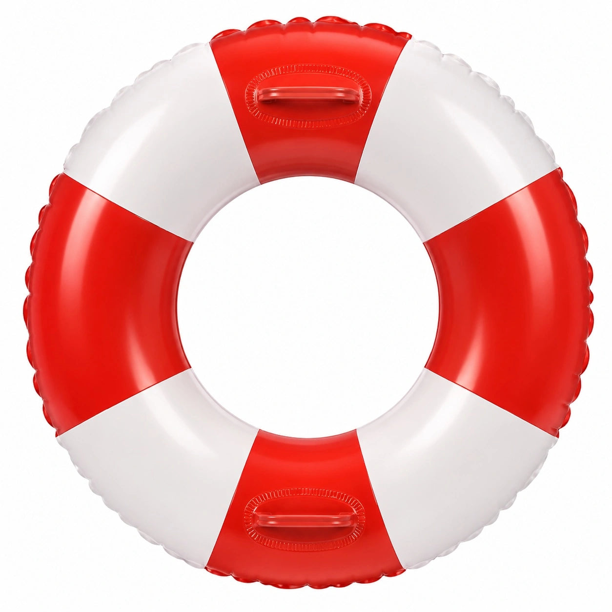Aufblasbarer Schwimmring 92 cm Rot/Weiß für Kinder und Erwachsene